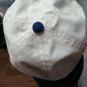 Beige Blue Insulated  Ear Flaps Fleece Lined Cap Hat HEADMASTER INC OSFA Adjust